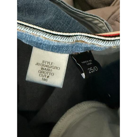 Veronica Beard Jeans, size 25/0, denim w/ red white & blue band at waist, skinny - Picture 5 of 7